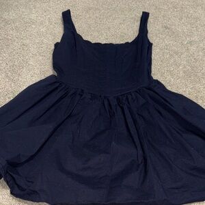 Navy Blue Sleeveless Dress